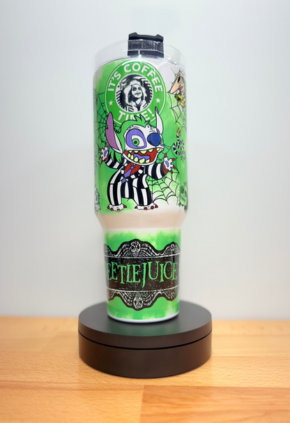 Stitch Beetlejuice 40oz Tumbler