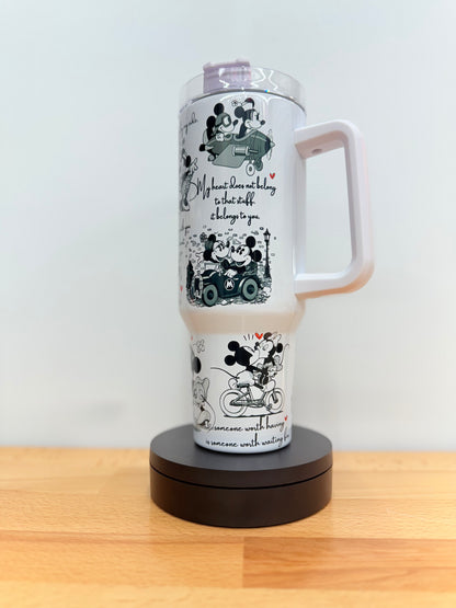 Mickey Black & White 40oz Tumbler