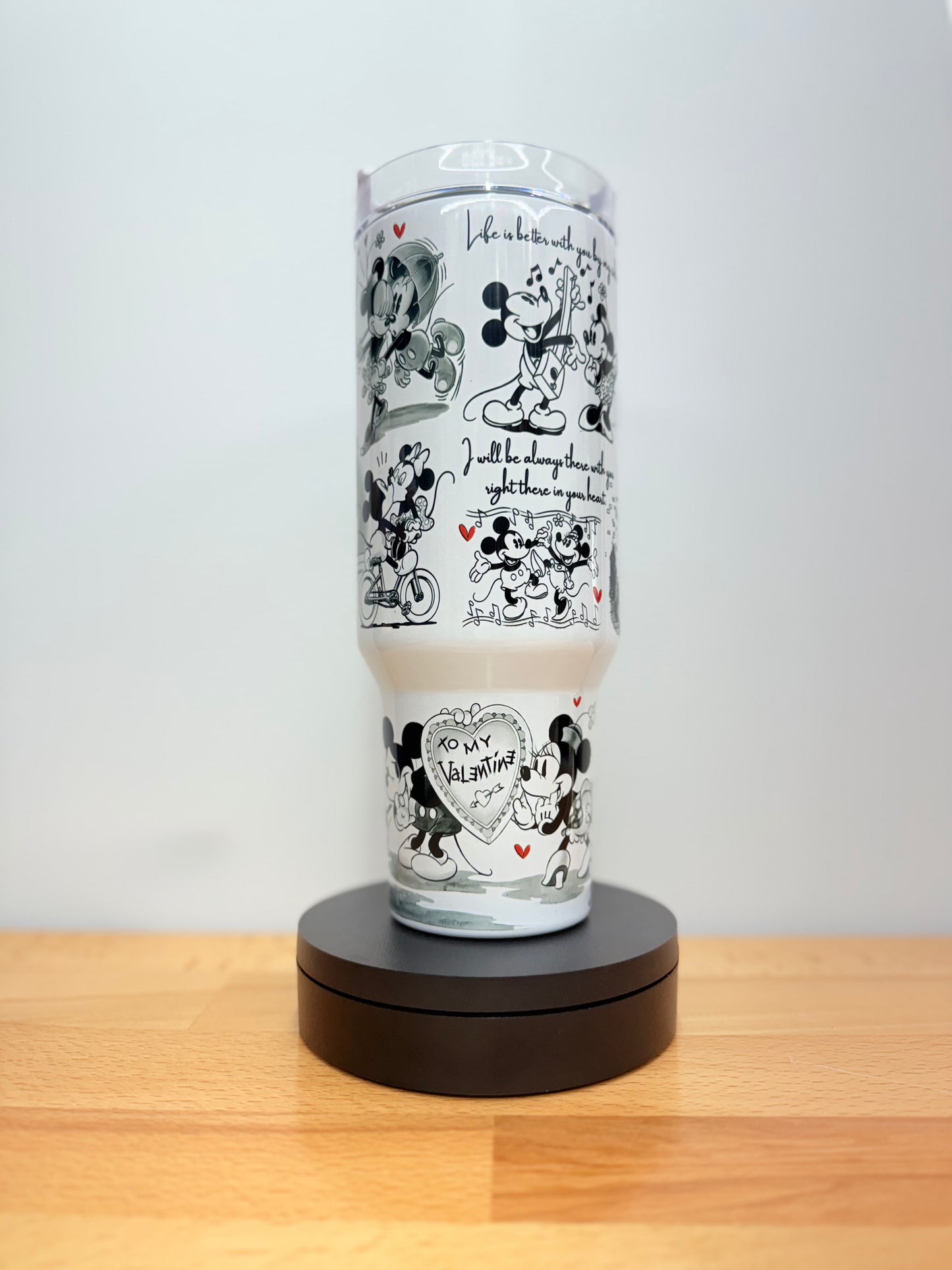 Mickey Black & White 40oz Tumbler